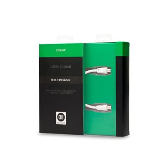 cabo coaxial D2 Diffusion D2COAX1000  10 m 9.52 mm Branco - 1