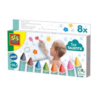 Lápis de Cera para O Banho 8 Cores Ses Tiny Talents - 1