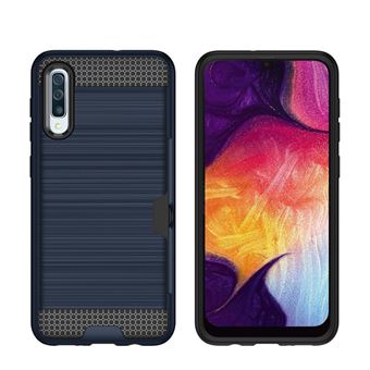 Capa Magunivers para Samsung Galaxy A50 e TPU Híbrido com Slot para Cartão Azul