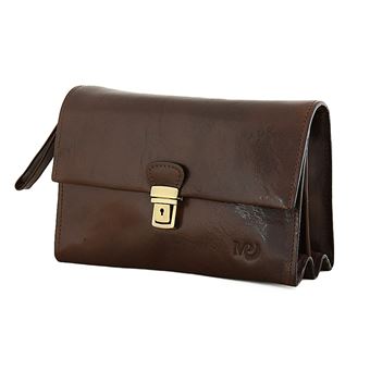 Bolsa de Mão em Pele Genuína MP ARIZONA 3120626 em Castanho Ruf - 1