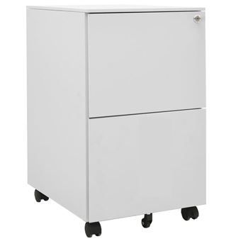 Arquivador vidaXL móvel aço 39x45x67 cm cinzento-claro - 1