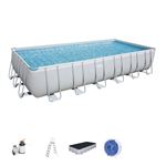 Piscina Bestway Power Steel | 732x366x132 cm | Tubular |Lavador de Areia | 9.463 litros / hora