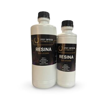 Resina Epóxi Cristalina de baixa espessura (até 1cm) | 1.50 kg | Dois Componentes (A + B) - 1