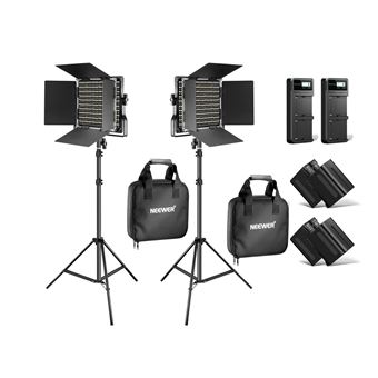 Iluminadores LED Neewer CRI 97+ | 3200 a 5600K | Baterias Incluídas - 1
