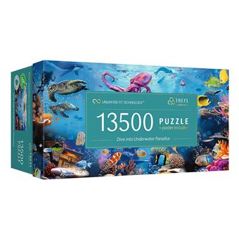 Puzzle de Moldura Trefl Debaixo de Água Prime | 13500 Peças - 1