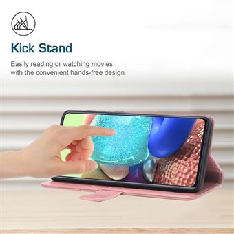 Capa Pu magunivers Padrão de Linha em Forma de Y | à Prova de Choque com Alça Rosa para Samsung Galaxy S20 - 1