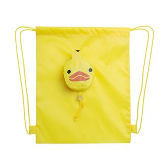 Mochila Dobrável DAM Kissa 190T | Poliéster | Pequeno Dobrado em Forma de Pintinho - Amarelo - 1