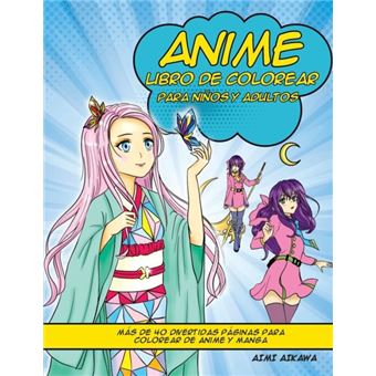 Anime Libro De Colorear Para Ninos Y Adultos - 1