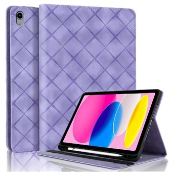 Capa de luxo com aba ZURSANA para iPad A16 | Suporte para caneta stylus | Roxo - 1