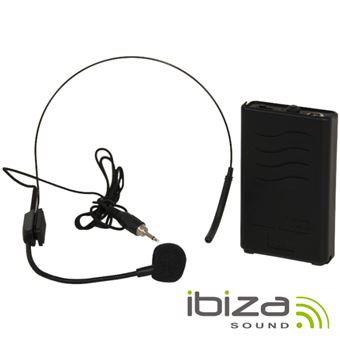 Microfone Headset Ibiza S/ Fios 207.5Mhz - 1