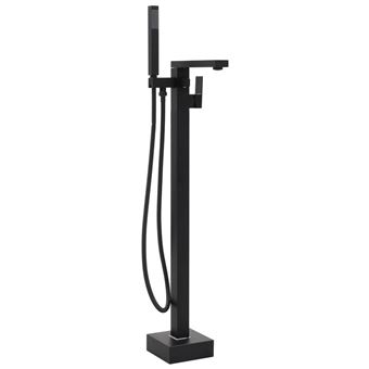 Torneira de Pé VidaXL para Banheira Aço Inoxidável 90 cm - Preto - 1