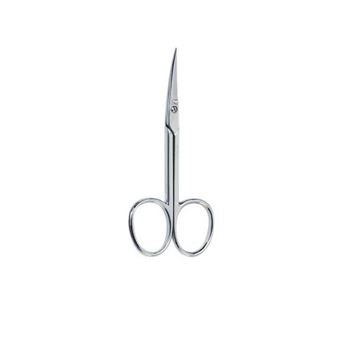 Tesoura Beter Manicura Peles Curva Cromada - 1