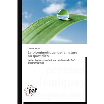 La Biomimetique, de La Nature Au Quotidien - Paperback - 2012 - 1