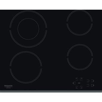 Placa de Vitrocerâmica Hotpoint HR 632 B | Elétrica | 58 cm | 4 Zonas | Preto - 1