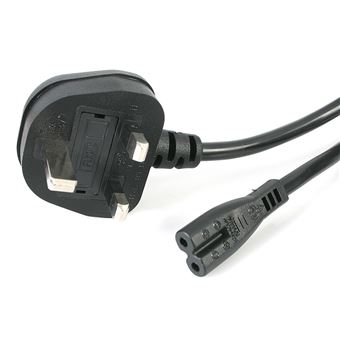 Cabo de Energia StarTech.com PXTNB2SUK1M | Preto - 1