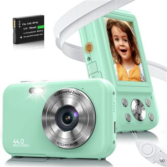 Câmara digital compacta das crianças DUDAO DC406 | FDH | 44MP | com foco automático 16x zoom | 2,4 " | Verde - 1