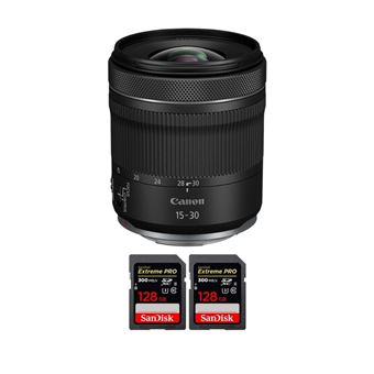 Objetiva Canon RF 15-30mm F4.5-6.3 IS STM + 2 SanDisk 128GB Extreme PRO UHS-II SDXC 300 MB/s + PDF MCZ DIRECT 15 Técnicas para Melhorar as suas Fotografias - 1