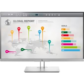 Monitor HP EliteDisplay E273q 27"" Quad HD IPS Preto, Prateado LED