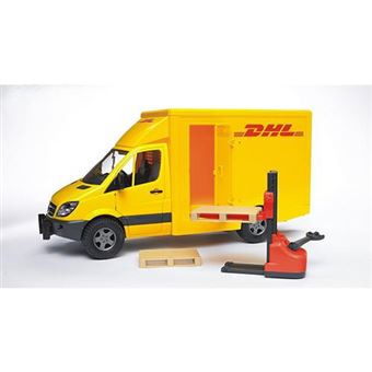 Carrinha de Brincar Bruder DHL Mercedes Benz Sprinter com Empilhador e 2 Paletes