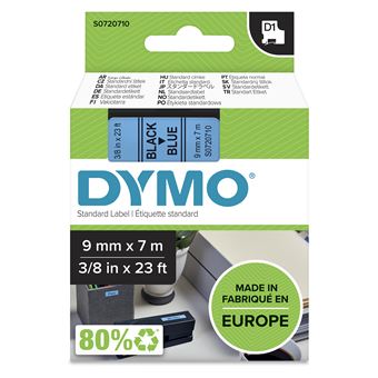 Etiquetadora DYMO D1 -Standard Etiquetas - Preto no azul - 9mm x 7m - 1