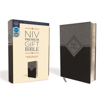 Niv Premium Gift Bible Leathersoft Blackgray Red Letter Comfort Print  The Perfect Bible For Any Giftgiving Occasion - 1