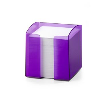 Caixa de Bloco de Notas Durable TREND | Roxo, Transparente - 1