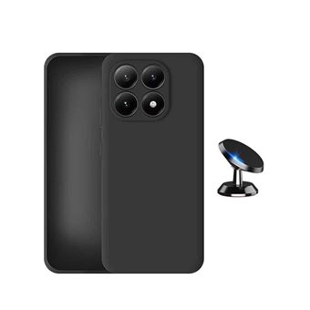 Kit Suporte Magnético + Capa Silicone Líquido Phonecare para Xiaomi 17 5G - Preto - 1