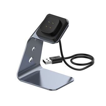 Base de Carregamento Magnético Magunivers com Liga de Alumínio com Cabo USB de 1,5 m para Fitbit Sense/Versa 3 - cinza - 1