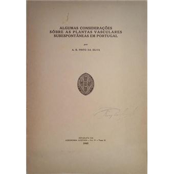 Algumas considerações sôbre as plantas vasculares subespontâneas em portugal. - 1