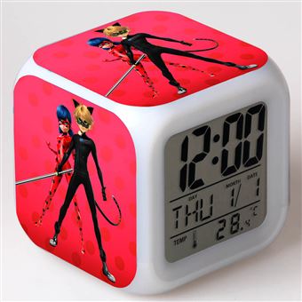 Despertador Infantil HSMY | LED | Multifuncional Colorido | Miraculous Ladybug 26 - 1