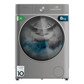 Máquina de Lavar e Secar Roupa Cecotec Bolero Wash&Dry 8580 Inverter Steel | 8/5 Kg | 1400 RPM | D | Aço inoxidável - 1