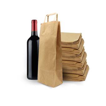 Sacos de Papel Espírito Rebelde para 1 Garrafa | 14x9x39cm | 50 Unidades - 1