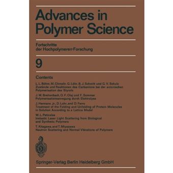 Advances in Polymer Science - Fortschritte Der Hochpolymeren-Forschung - Paperback / softback - 2013 - 1