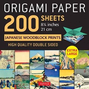 Origami Paper 200 Sheets Japanese Woodblock Prints 8 14  Extra Large Tuttle Origami Paper Highquality Double Sided Origami Sheets Printed  Prints Instructions For 6 Projects Included - 1