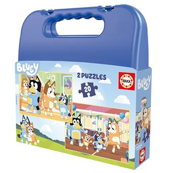 Maleta Puzzle Educa | 2x20 Peças | Bluey - 1