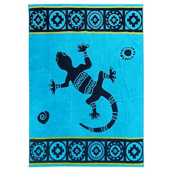 Toalha de Praia LE COMPTOIR DE LA PLAGE Jacquard Guadalmar | 140x180 cm |400g/m² | Azul - 1