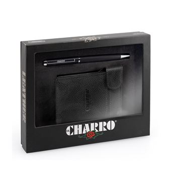 Porta-Cartões + Caneta El Charro | Preto - 1