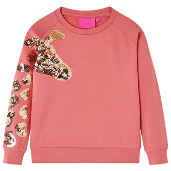 Sweatshirt para criança | vidaXL | rosa-velho 104 | 3 a 4 anos - 1
