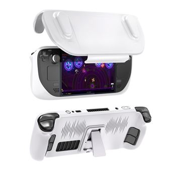 Capa Estojo em TPU com suporte + painel frontal amovível V-REEL para Steam Deck - Branco - 1