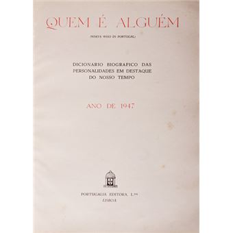 Quem é alguém. ano de 1947. - 1