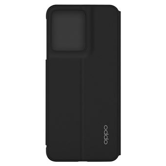 Capa Fólio para Oppo Reno 8 função carteira e função suporte video Original - Preto - 1