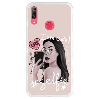 Capa Hapdey para Huawei Y7 2019 - Y7 Prime 2019 Design Selfie I am Cute em Silicone Flexível e TPU