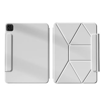 Capa Luckybutterfly para Ipad 2025 11ª geração 11" | Rotativo Suporte Elevatório | Cinza | com Película de Vidro Temperado - 1