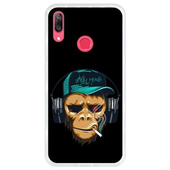 Capa Hapdey para Huawei Y7 2019 - Y7 Prime 2019 Design DJ Macaco em Silicone Flexível e TPU
