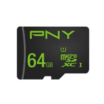 cartão de memória PNY High Performance 64GB MicroSDXC UHS-I Class 10 Preto