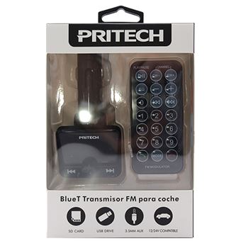 Transmissor FM para Automóvel Pritech PBP-236 - Preto - 1