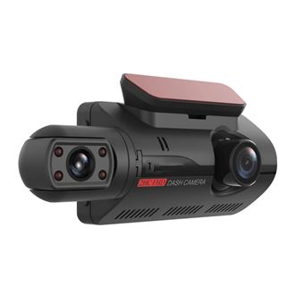 Câmara de Painel DVR DashCam Klack com dupla lente para carro, gravadora de vídeo, visão noturna, sensor G, gravação em loop, 1080 polegadas, IPS - 1