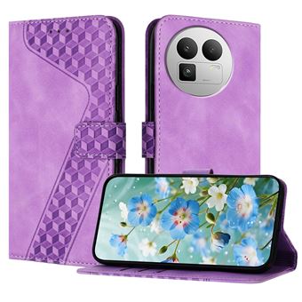Capa FOXDOCK para Realme GT8 com Fecho Magnético | Resistente a Impactos e Quedas | Compartimentos para Cartões | Roxo - 1