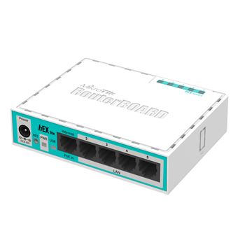 Router com Fio Mikrotik hEX lite | Branco - 1