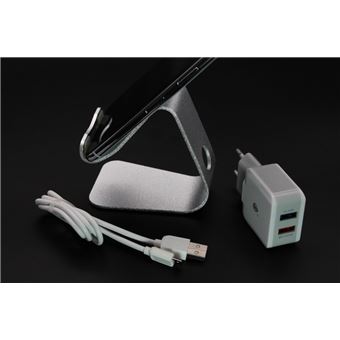 Carregador 220V + Cabo + Suporte Secretaria One+  para Xiaomi Redmi 6 Pro - 1